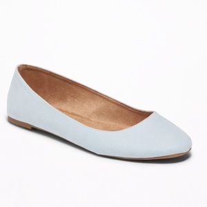 Faux-Suede Ballet Flats